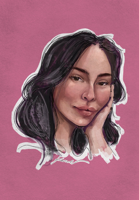 Retrato personalizado - Glicée Art Print