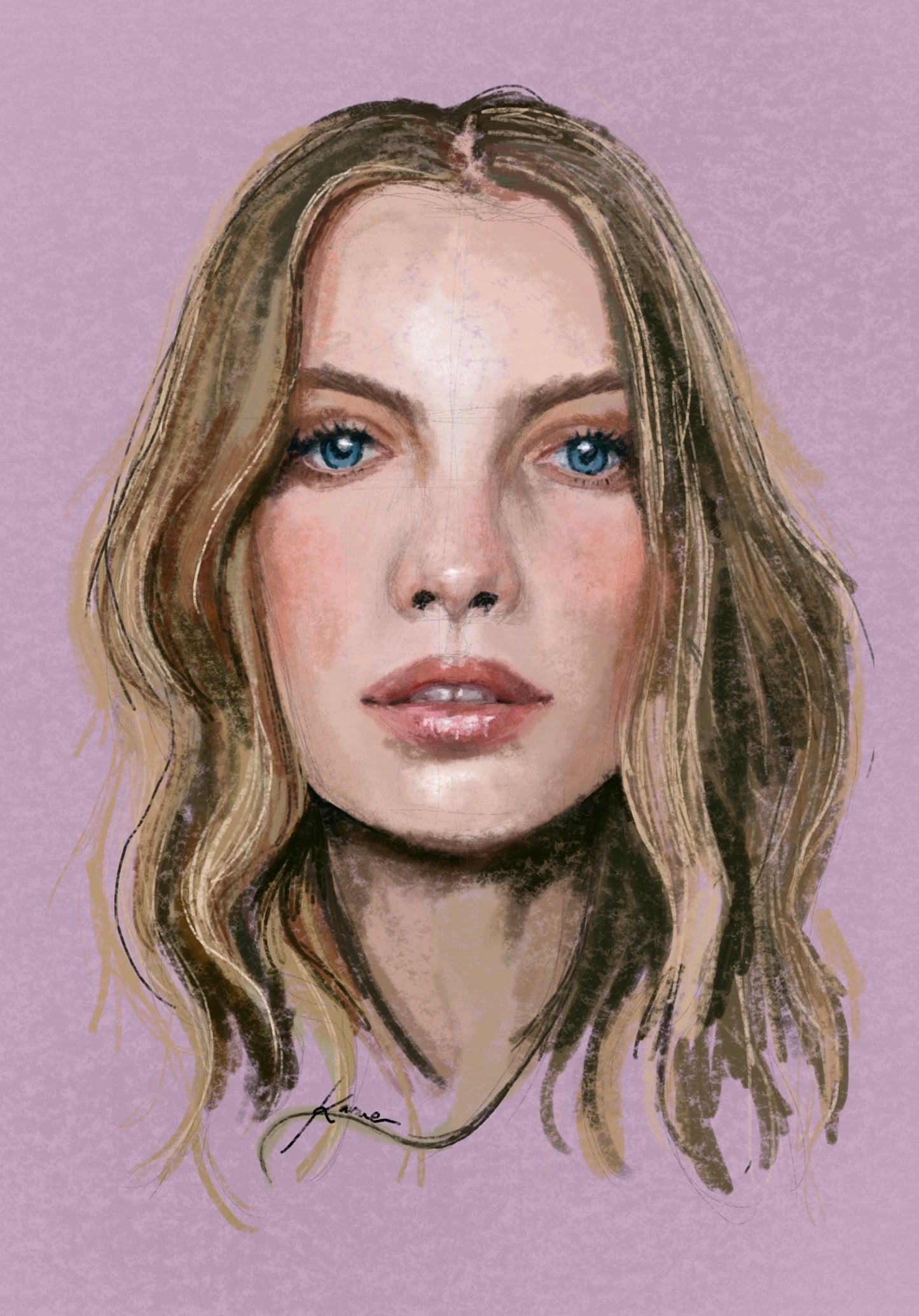Retrato personalizado - Glicée Art Print